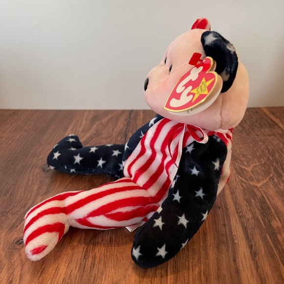 3 FOR $25: Authentic TY Beanie Babies Spangle the Bear, 1999. NWT - Picture 3 of 4